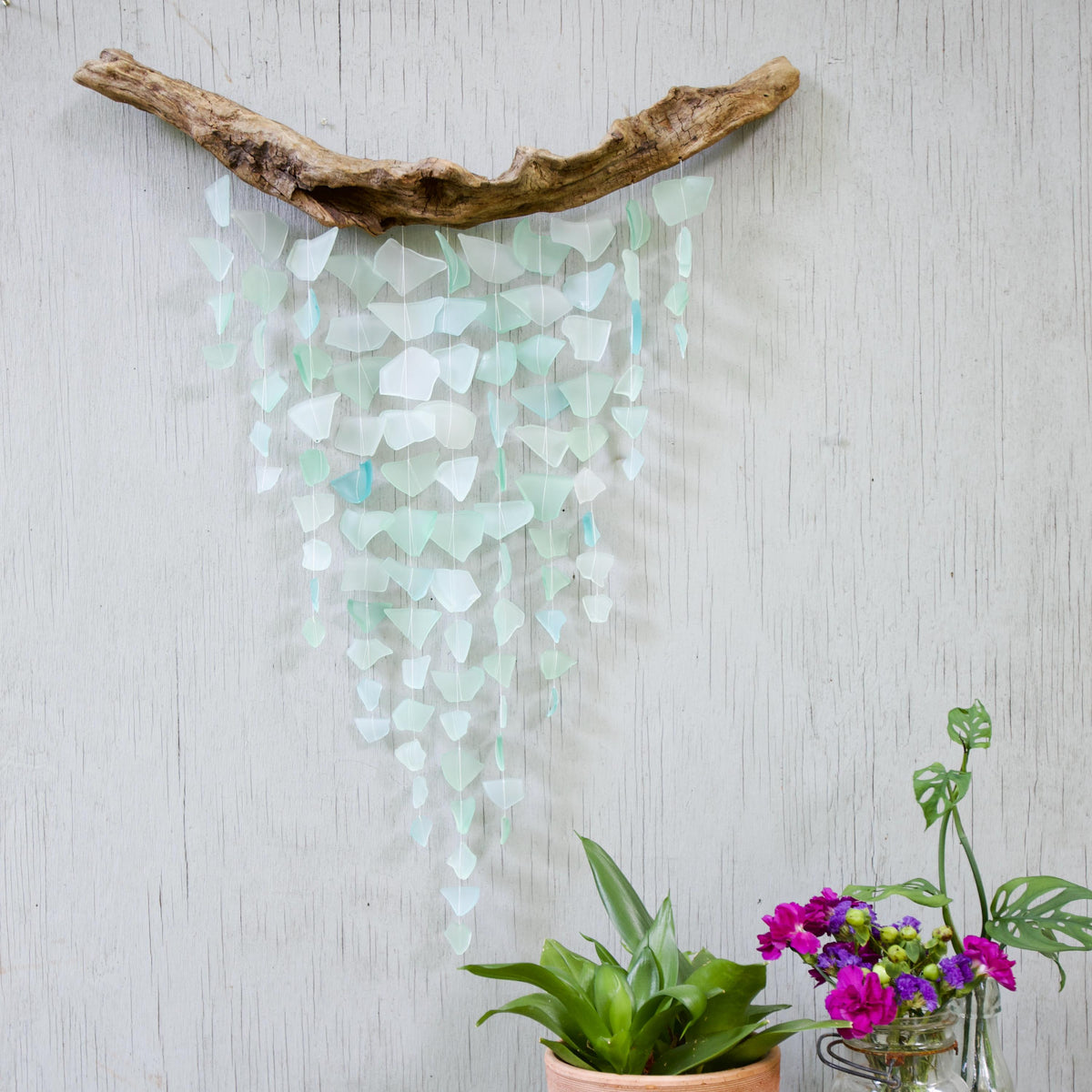 Sea Glass & Driftwood Mobile - Seafoam (06.18.26)