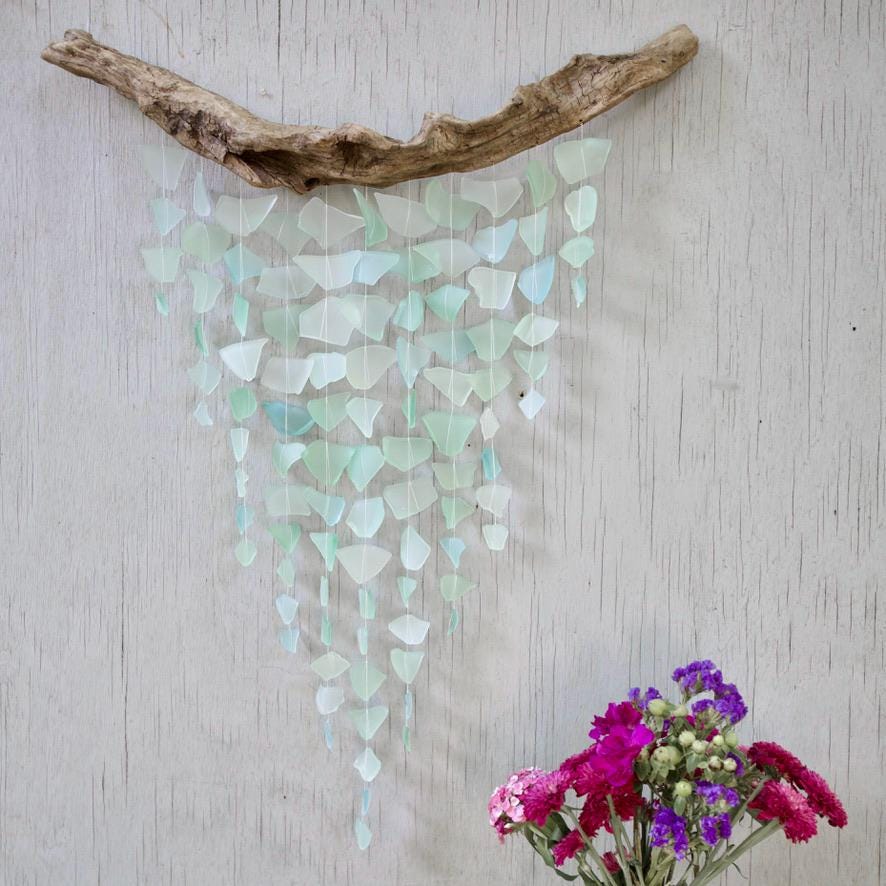 Sea Glass & Driftwood Mobile - Seafoam (06.18.26)