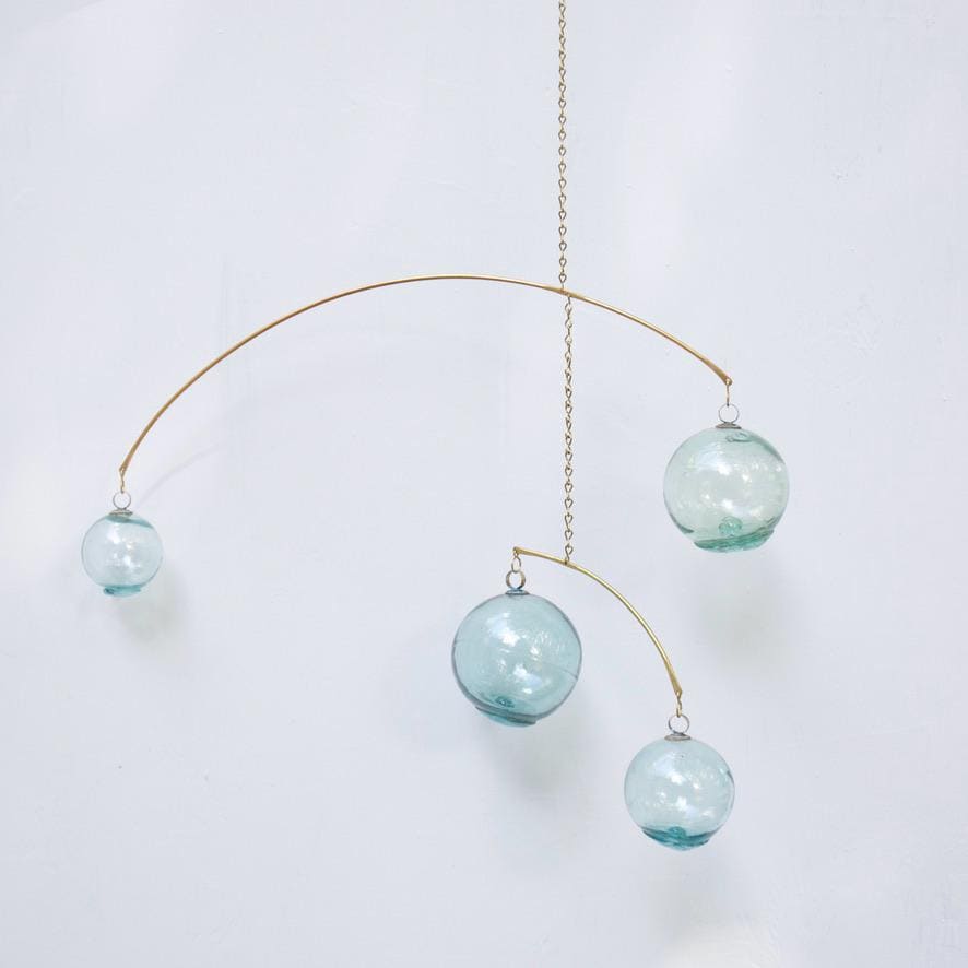 Limited Edition Japanese Fishing Float Kinetic Mobile
