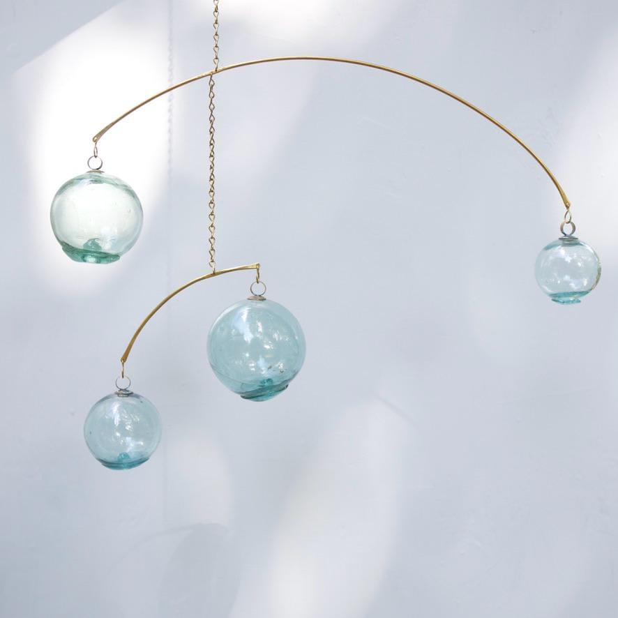 Limited Edition Japanese Fishing Float Kinetic Mobile
