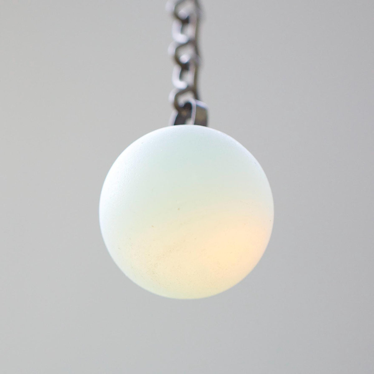 Balance - Opalite Glass & Brass Mobile: Handmade Kinetic Sculpture