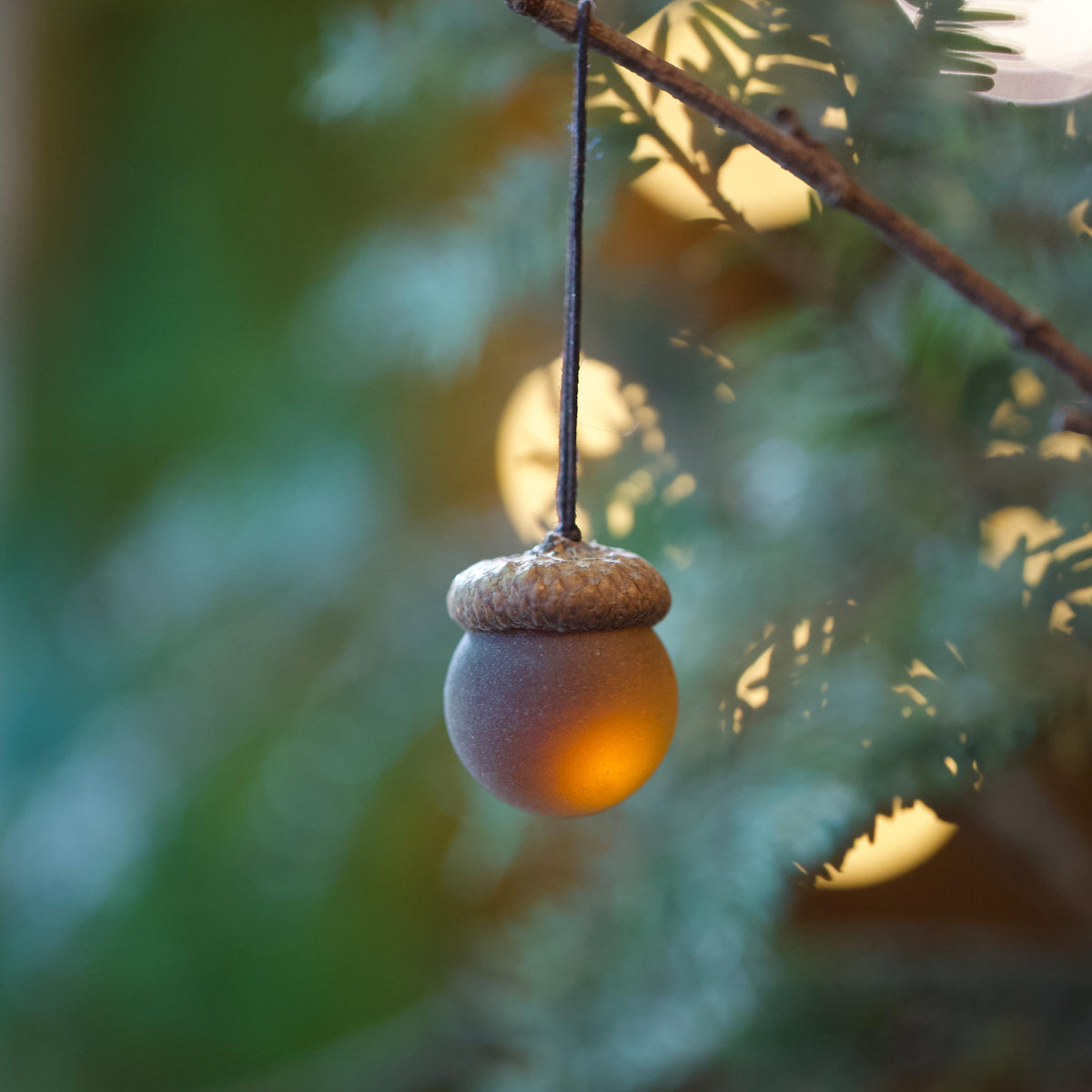 Handmade Sea Glass Acorns: Cozy Fall Decorative Ornaments