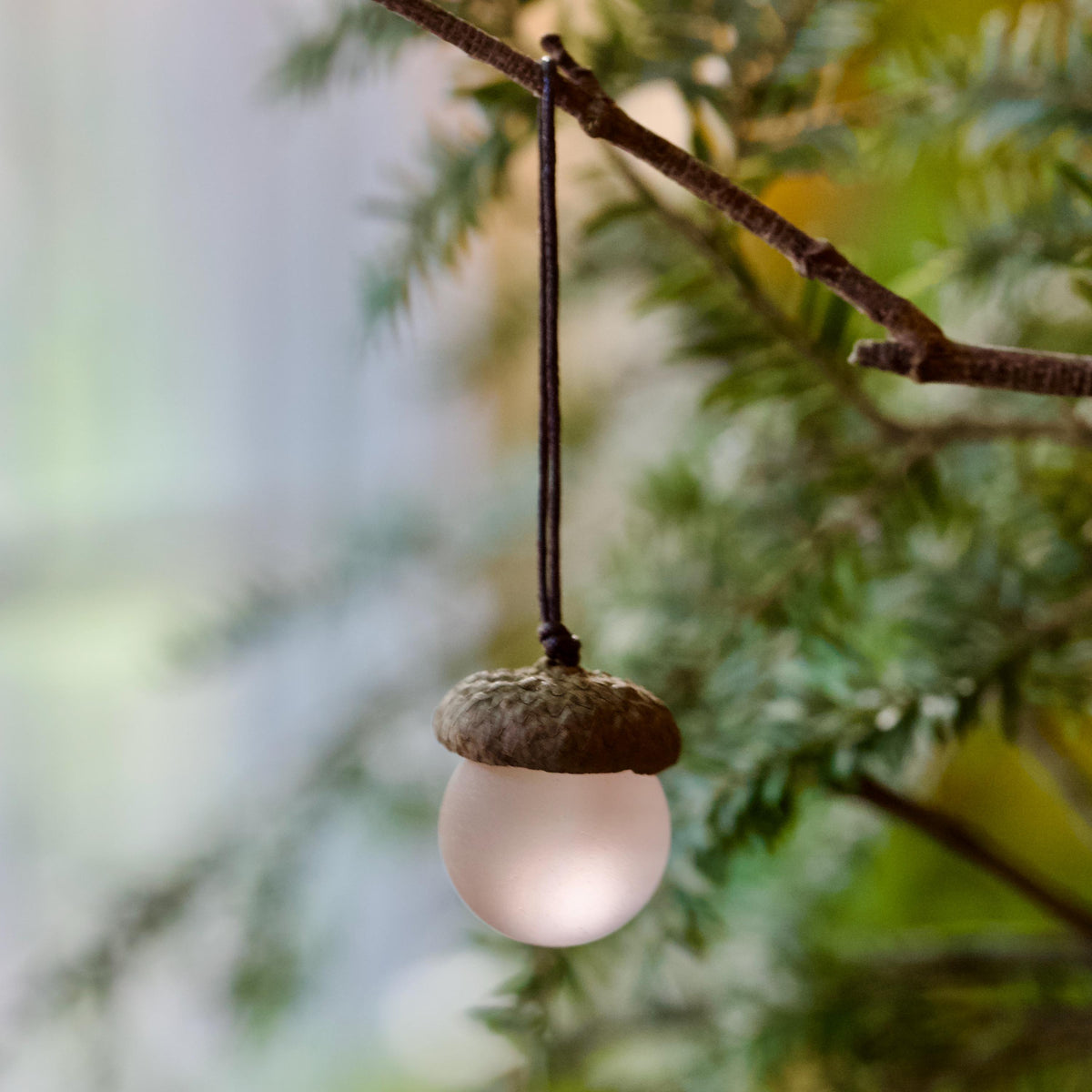 Handmade Sea Glass Acorns: Cozy Fall Decorative Ornaments