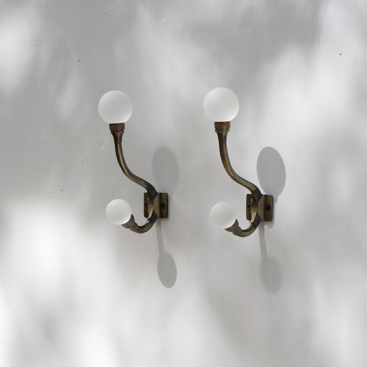 Sea Glass & Brass Coat Hook | Coastal Bathroom | Nautical Entryway