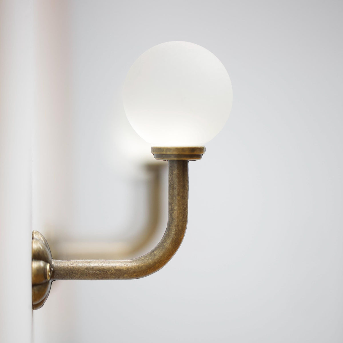 Medium Sea Glass Hook - White