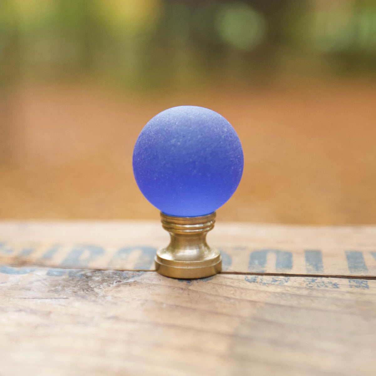 Sea Glass Lamp Finial - 10 Color Options