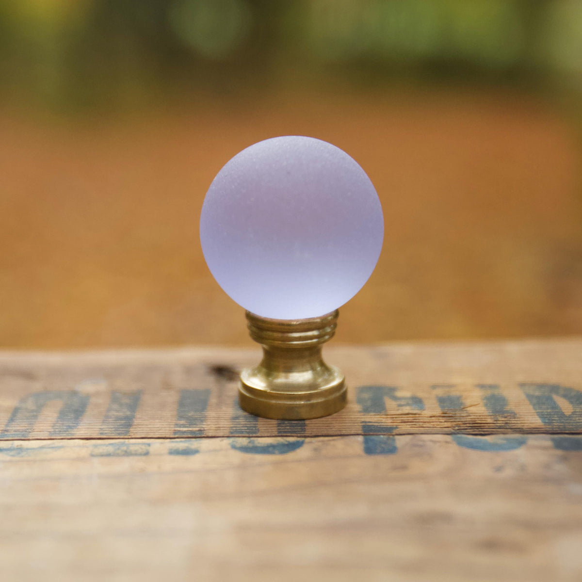 Sea Glass Lamp Finial - 10 Color Options