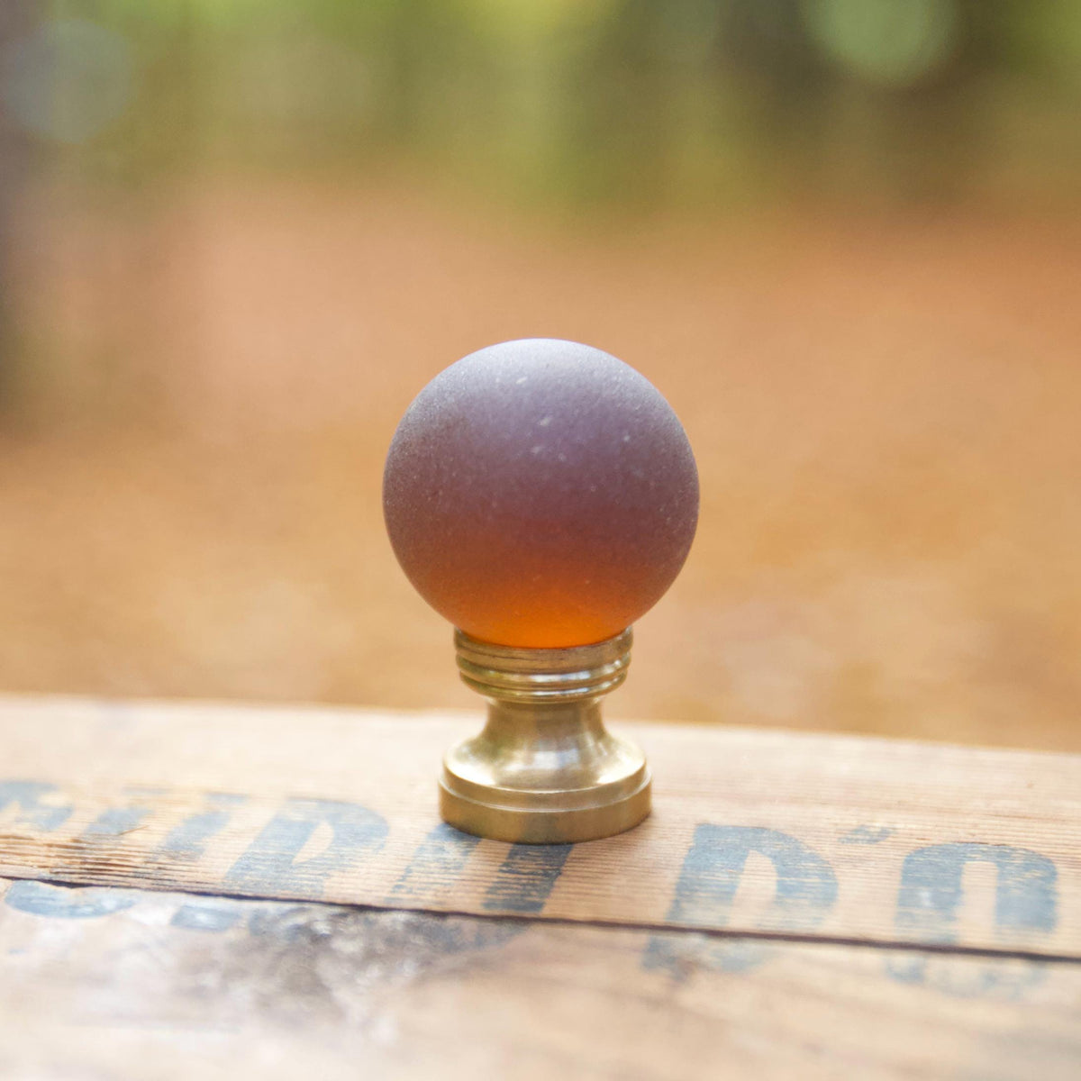 Sea Glass Lamp Finial - 10 Color Options