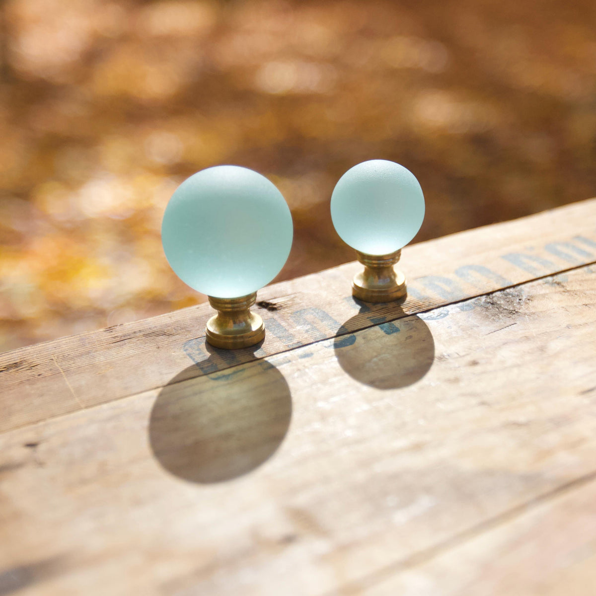Sea Glass Lamp Finial - Large
