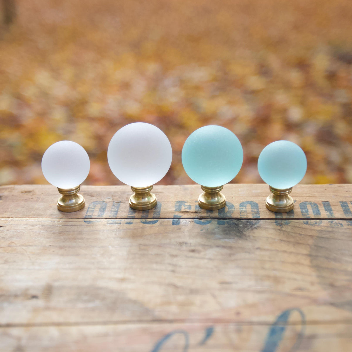 Sea Glass Lamp Finial - Large