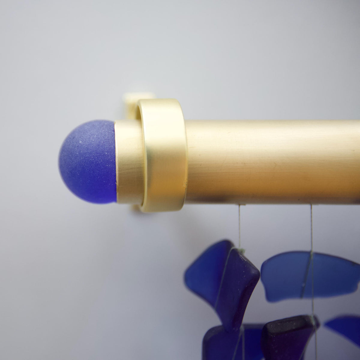 Blue Square | Royal Blue Sea Glass Wall Art
