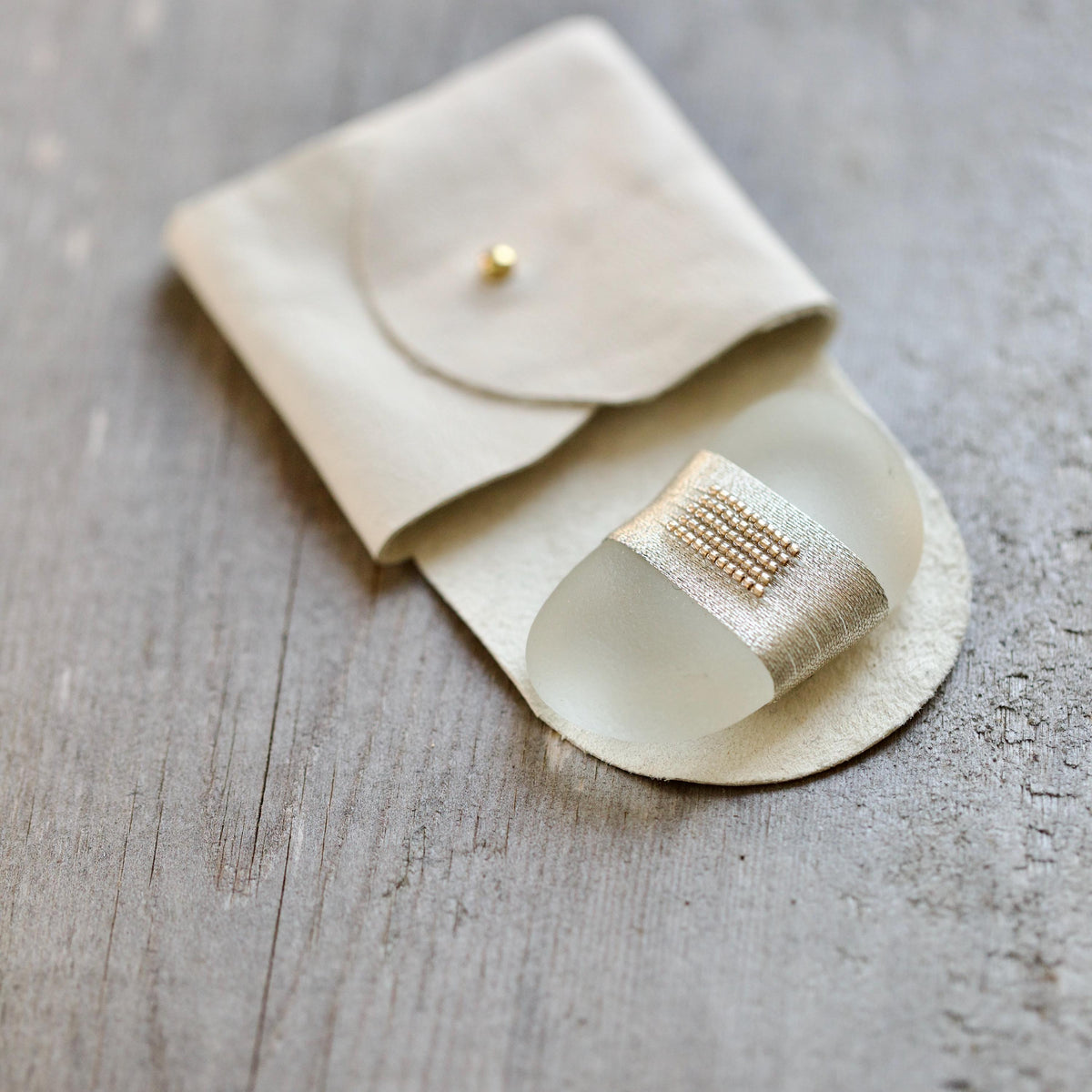Pocket Gem - Sea Glass Keepsake Gift / Inspirational Token / Courage and Strength Memento