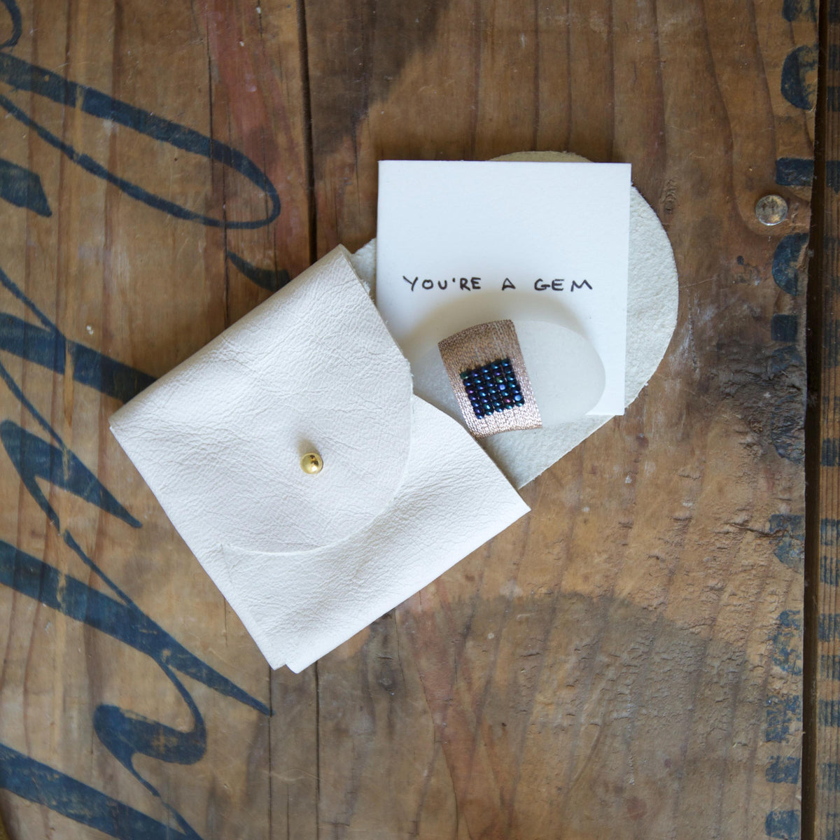 Pocket Gem - Sea Glass Keepsake Gift / Inspirational Token / Courage and Strength Memento