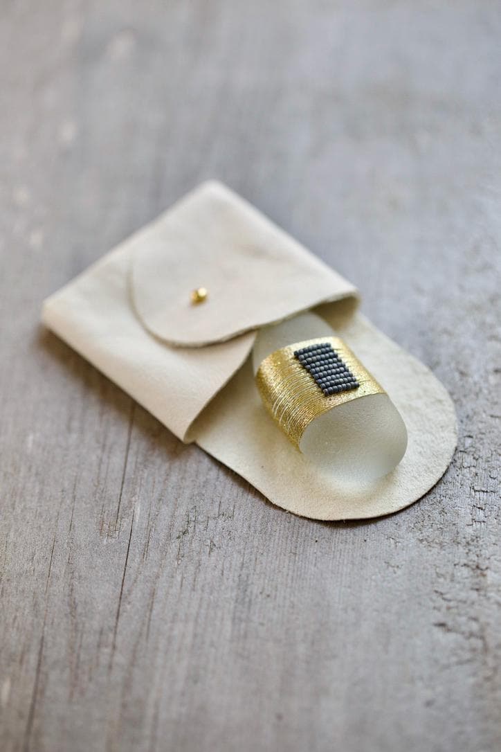 Pocket Gem - Sea Glass Keepsake Gift / Inspirational Token / Courage and Strength Memento