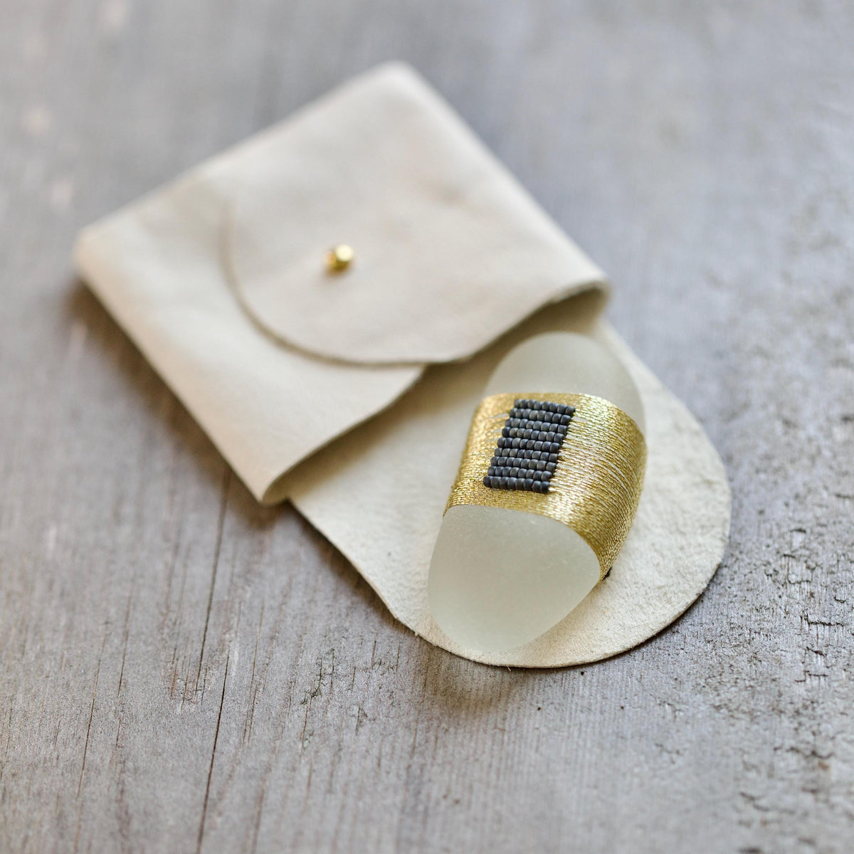 Pocket Gem - Sea Glass Keepsake Gift / Inspirational Token / Courage and Strength Memento