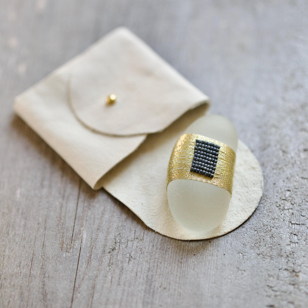 Pocket Gem - Sea Glass Keepsake Gift / Inspirational Token / Courage and Strength Memento