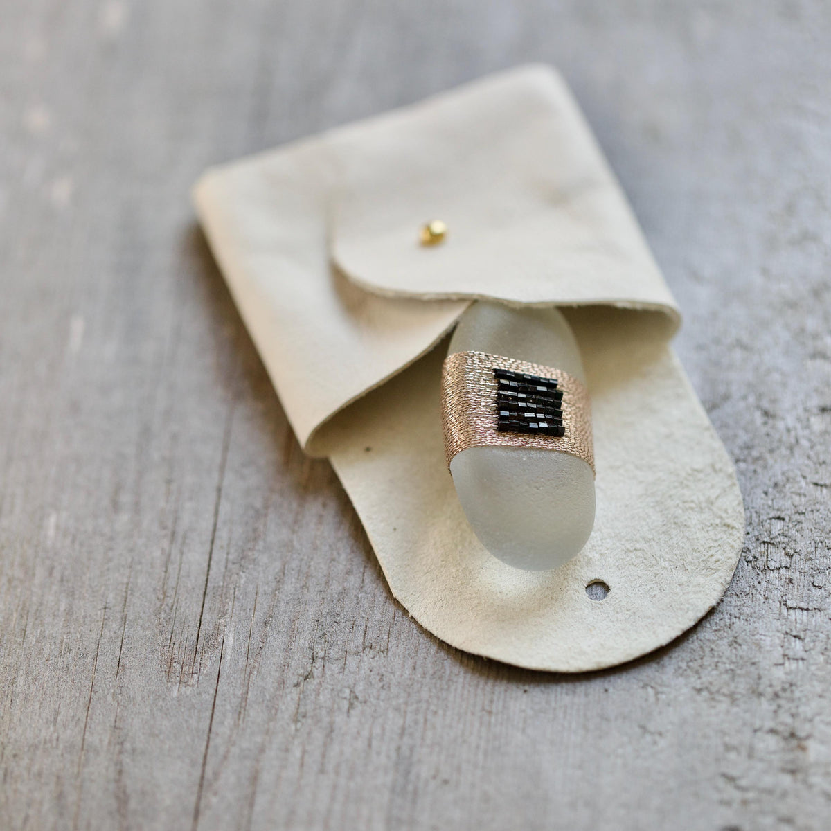 Pocket Gem - Sea Glass Keepsake Gift / Inspirational Token / Courage and Strength Memento