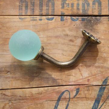 Medium Sea Glass Hook - Seafoam