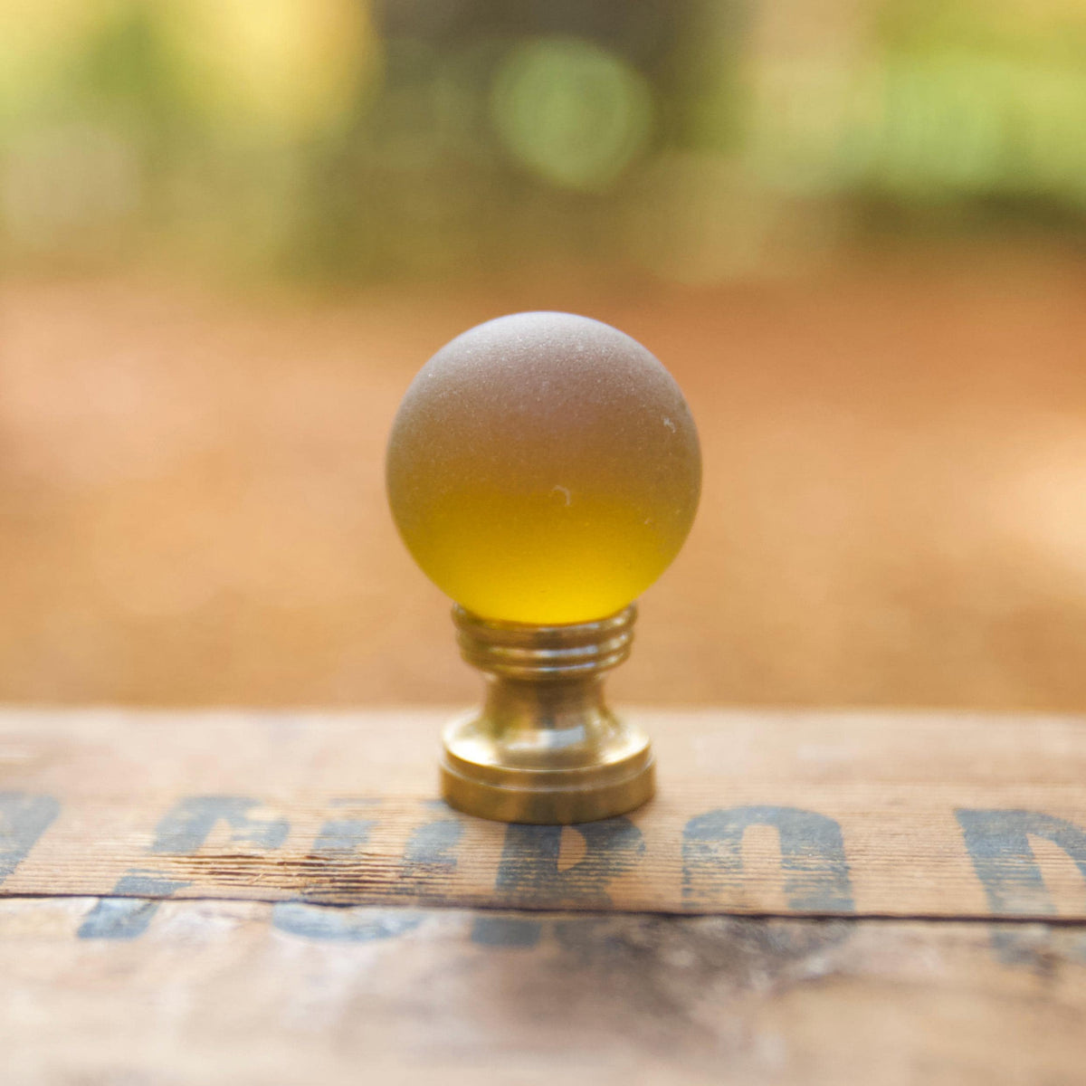 Sea Glass Lamp Finial - 10 Color Options
