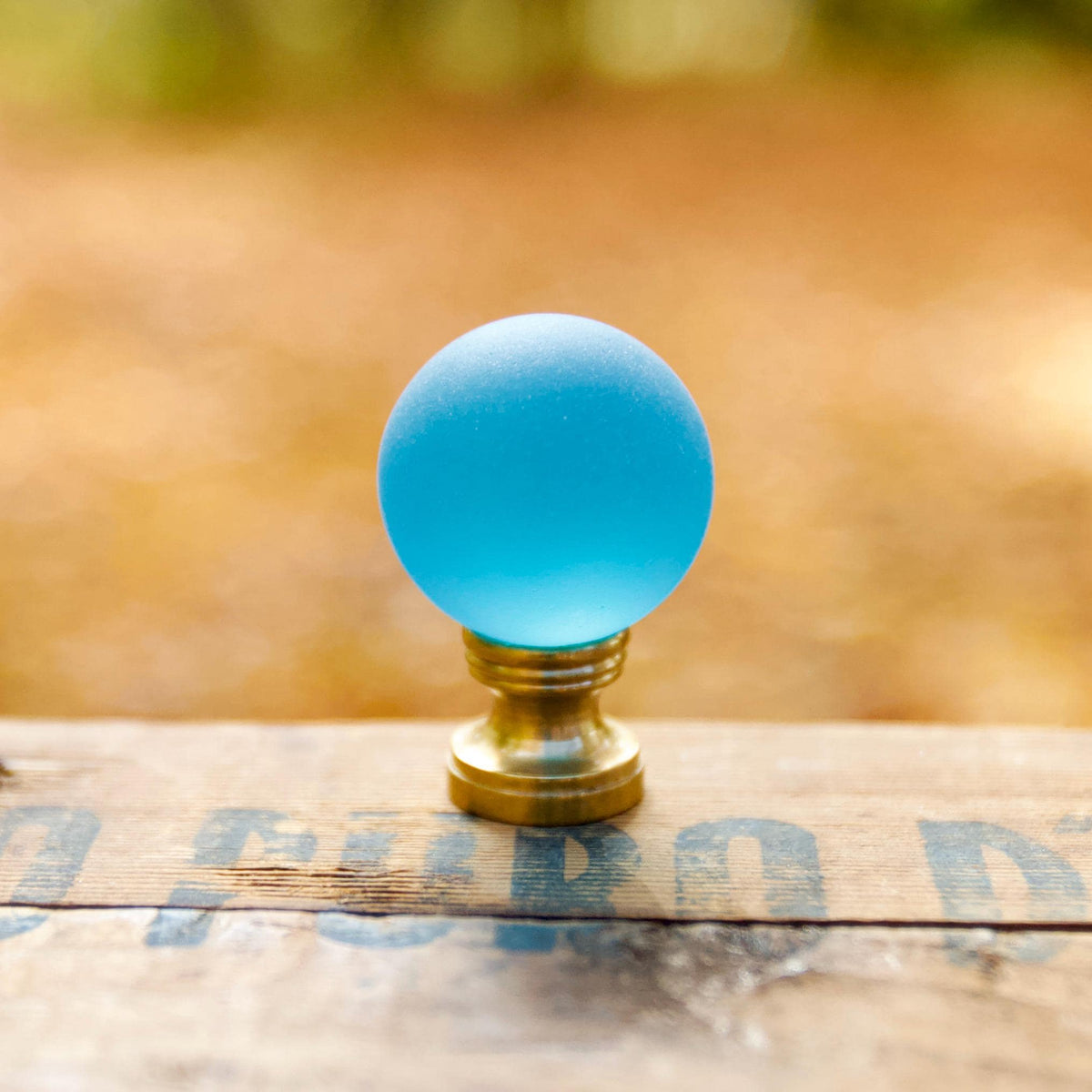 Sea Glass Lamp Finial - 10 Color Options