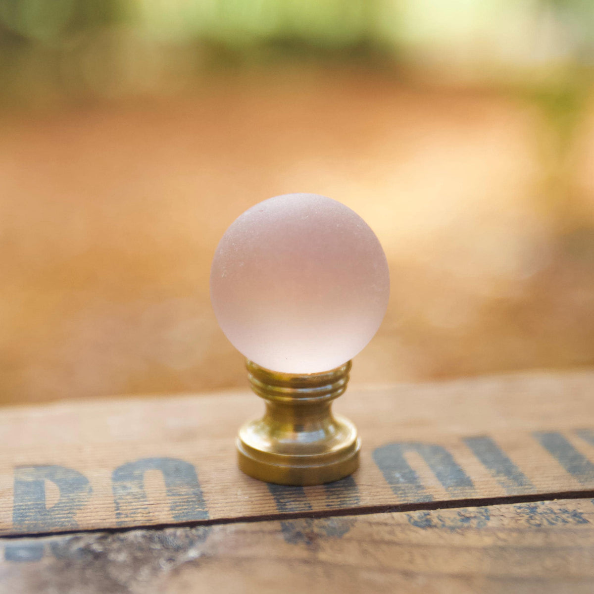 Sea Glass Lamp Finial - 10 Color Options