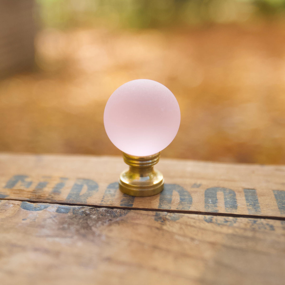 Sea Glass Lamp Finial - 10 Color Options