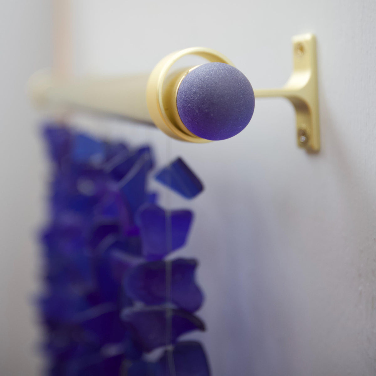 Blue Square | Royal Blue Sea Glass Wall Art