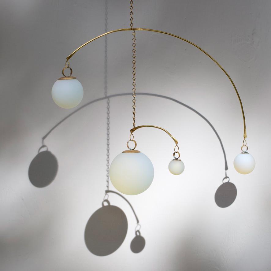 Opalite & Brass Kinetic Quattro Mobile