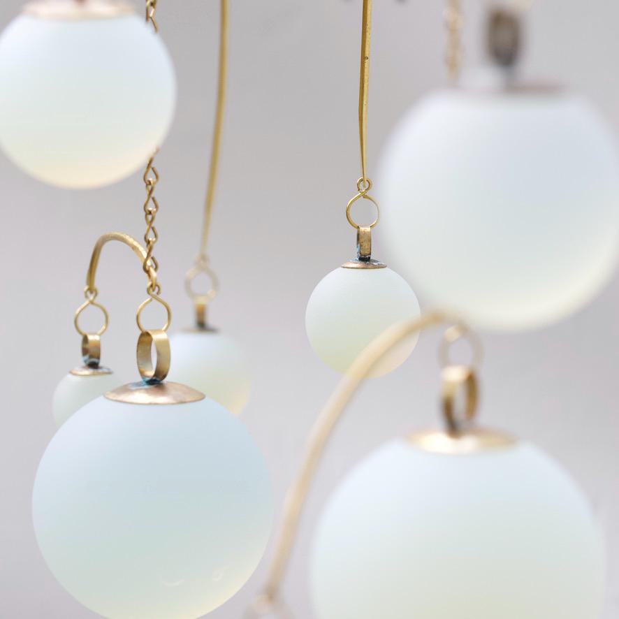 Opalite & Brass Kinetic Quattro Mobile