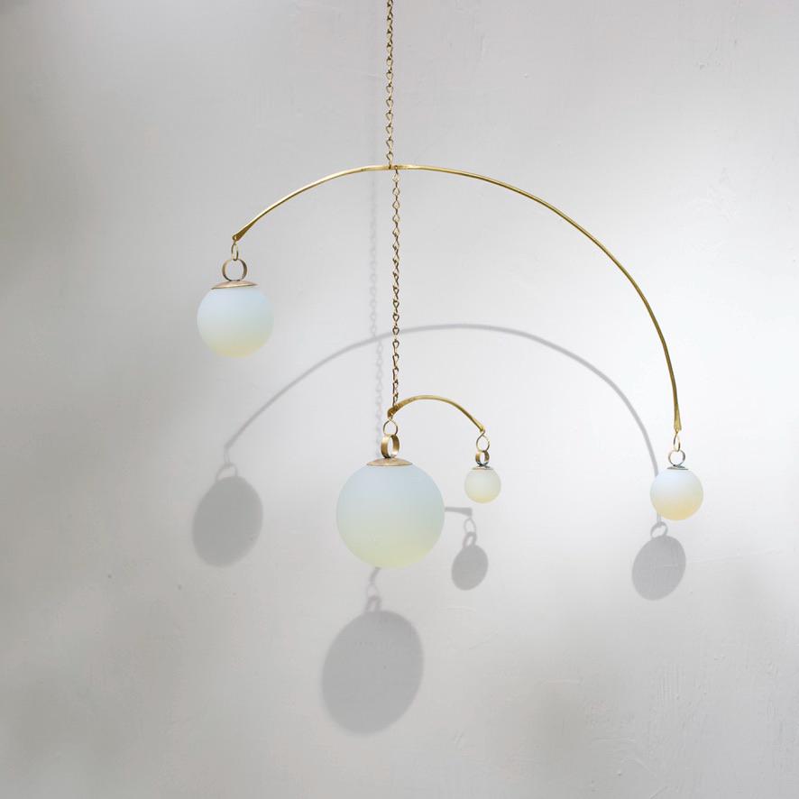 Opalite & Brass Kinetic Quattro Mobile