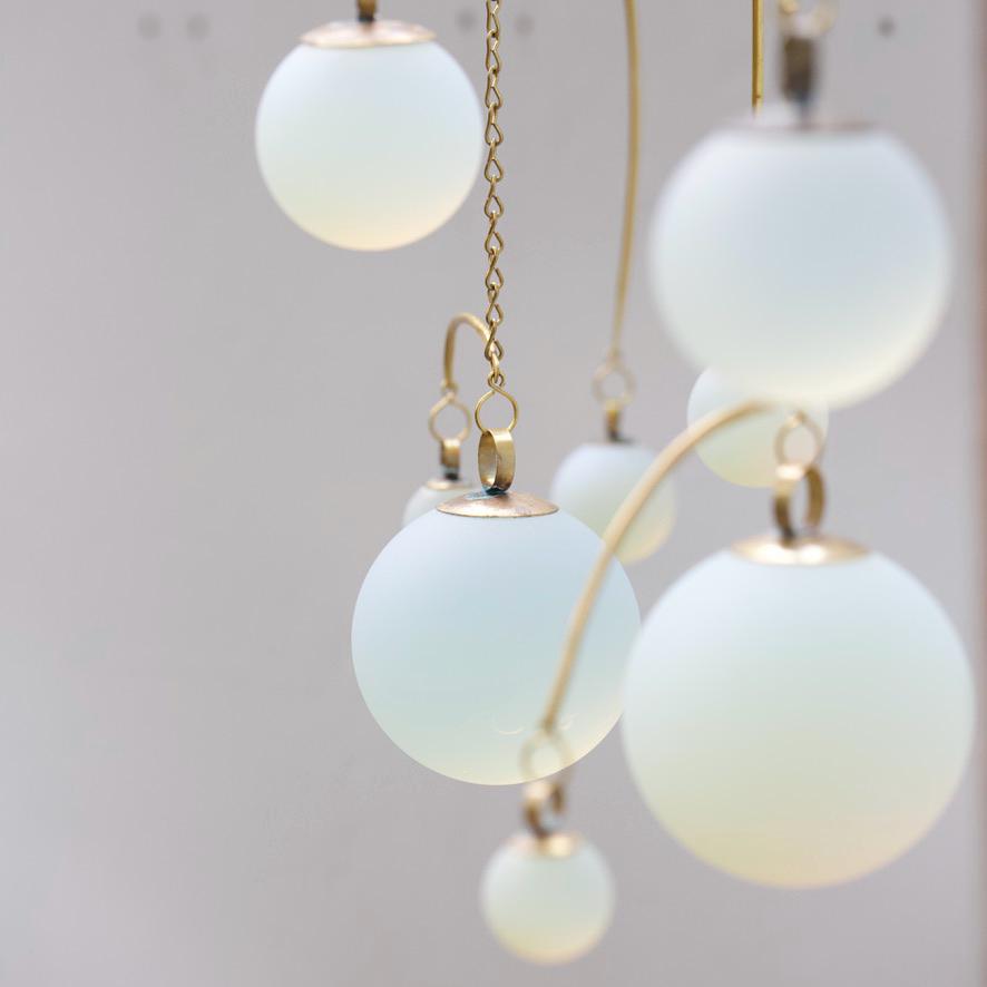 Opalite & Brass Kinetic Quattro Mobile