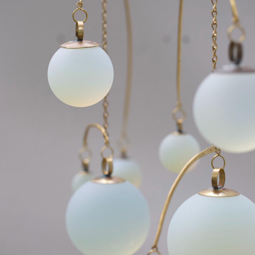 Opalite & Brass Kinetic Quattro Mobile