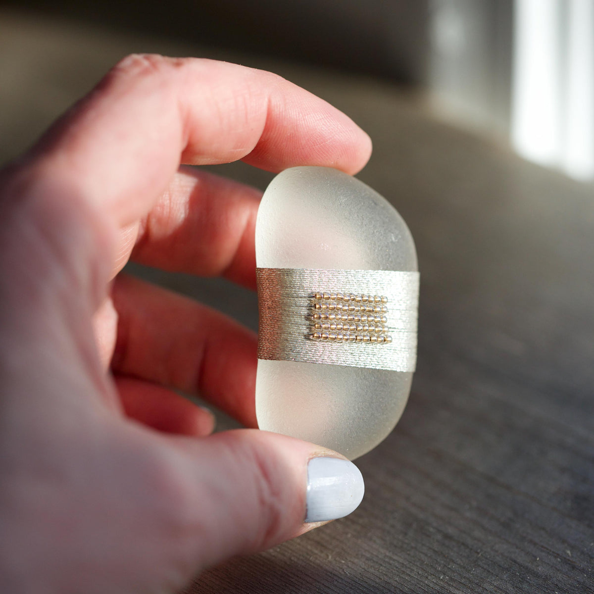 Pocket Gem - Sea Glass Keepsake Gift / Inspirational Token / Courage and Strength Memento