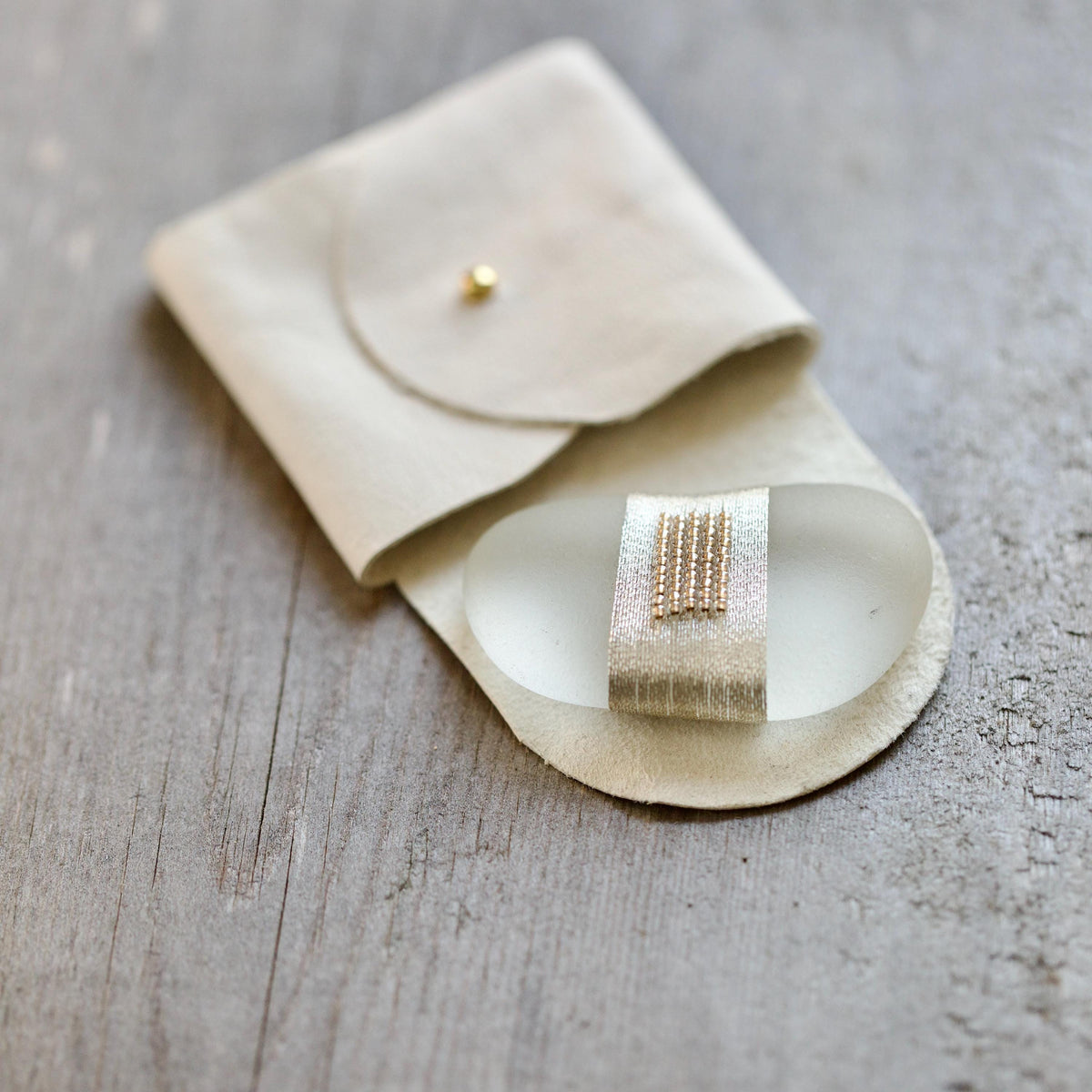 Pocket Gem - Sea Glass Keepsake Gift / Inspirational Token / Courage and Strength Memento