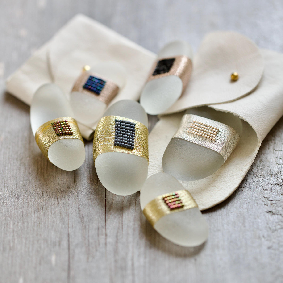 Pocket Gem - Sea Glass Keepsake Gift / Inspirational Token / Courage and Strength Memento
