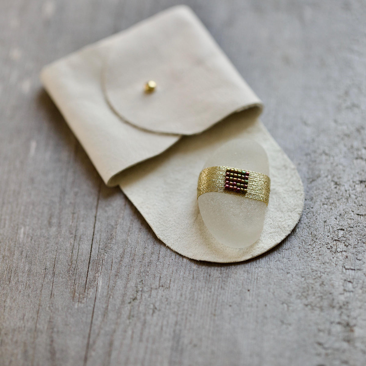 Pocket Gem - Sea Glass Keepsake Gift / Inspirational Token / Courage and Strength Memento