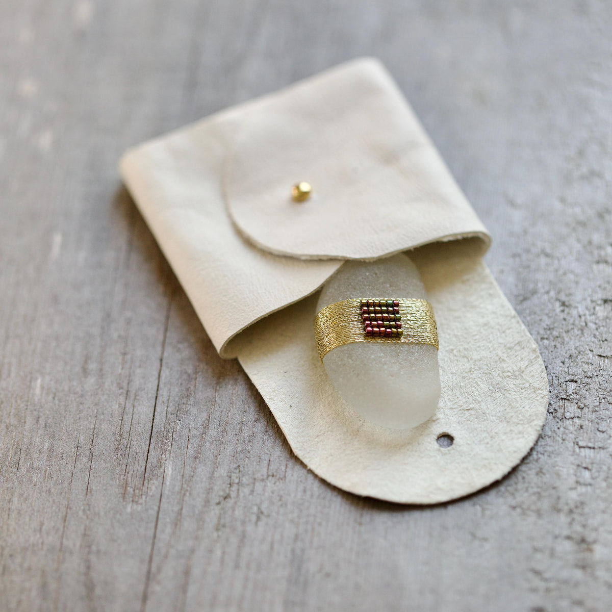 Pocket Gem - Sea Glass Keepsake Gift / Inspirational Token / Courage and Strength Memento