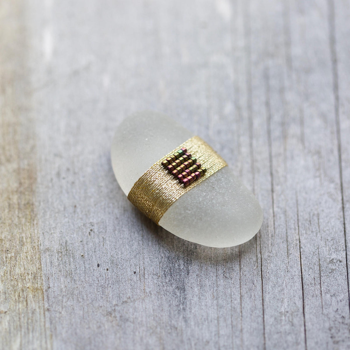 Pocket Gem - Sea Glass Keepsake Gift / Inspirational Token / Courage and Strength Memento