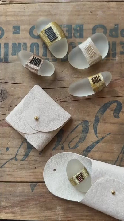 Pocket Gem - Sea Glass Keepsake Gift / Inspirational Token / Courage and Strength Memento