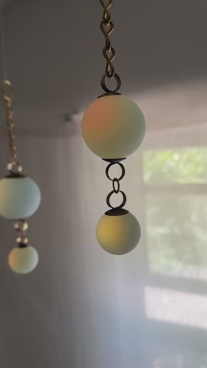 Glowing Opalite Suncatchers - Set of 3