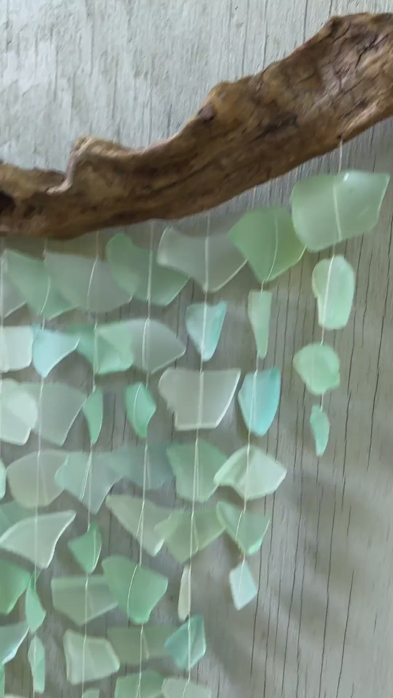Sea Glass & Driftwood Mobile - Seafoam (06.18.26)