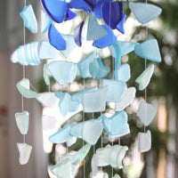 Sea Glass & Starfish Mobile - Royal Ombre Chandelier