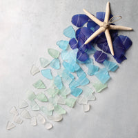 Sea Glass & Starfish Mobile - Royal Ombre Chandelier