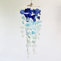 Sea Glass & Starfish Mobile - Royal Ombre Chandelier