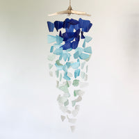 Sea Glass & Starfish Mobile - Royal Ombre Chandelier