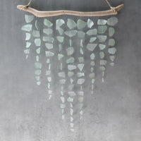 Sea Glass & Driftwood Mobile - Aquamarine Dream