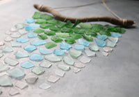 Sea Glass & Driftwood Mobile - Ombre