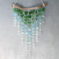 Sea Glass & Driftwood Mobile - Ombre