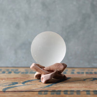 White Seaglass Ball