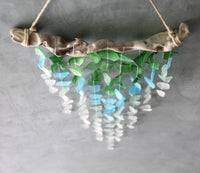 Sea Glass & Driftwood Mobile - Ocean Ombre